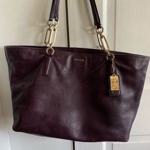 Plum Coach Tote